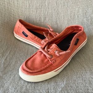 Sperry Top Sider Lounge Away Washed Red Size 6